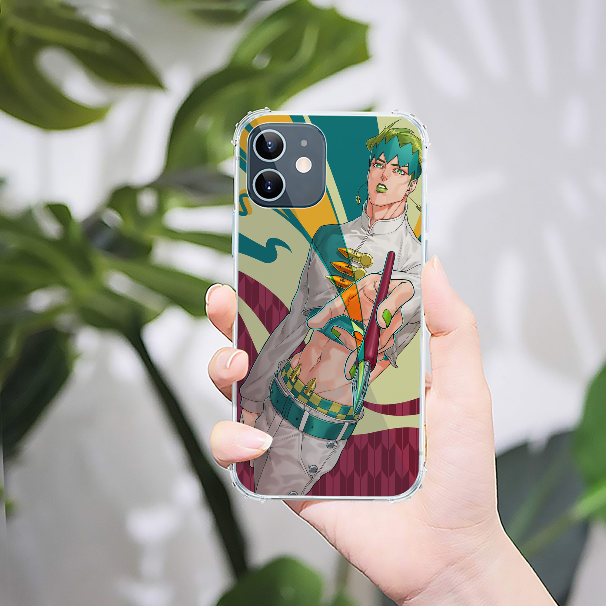 （画像用） ジョジョの奇妙な冒険 JoJo's Bizarre Adventure 【iPhone 12シリーズ対応】透明スマホケース（クリアソフトケース）